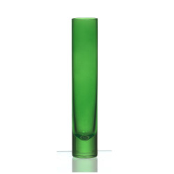 Waza szklana Cylinder Uno, zielona, d22cm