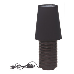 Lampa z terakoty Horizon Czarna, h62cm