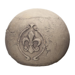Ceramiczna kula LILIE beżowa, d15cm